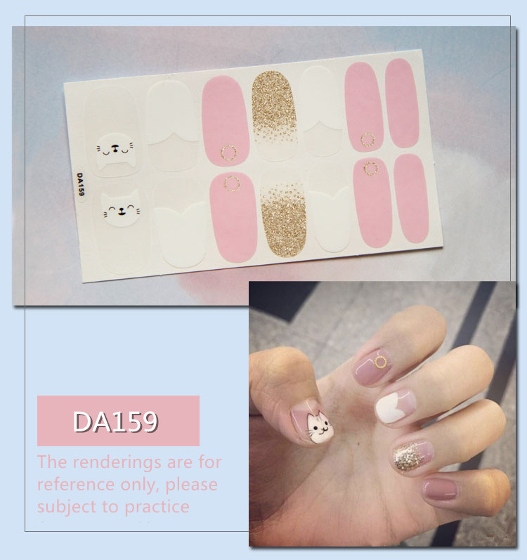 Baking Free Strawberry Stickers Fashion Nail Art Wraps Nail Polish