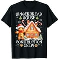 thumbnail image 1 of Baking Gingerbread House Construction Crew Christmas Pajamas T-Shirt, 1 of 3