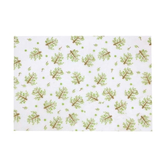 Baking Grease-Proof Wax Green Tree Hamburger Papers - 300 Piece