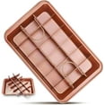 thumbnail image 1 of Baking Grid Carbon Steel Brownie Pan with Dividers, Nonstick Rectangular Baking Tool for Pre-Sliced Brownies, Send Goods from Local Warehouse​​, 1 of 7