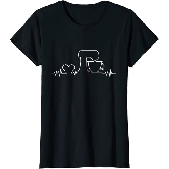 Baking Heartbeat Funny Pastry Baker Baking Gift T-Shirt