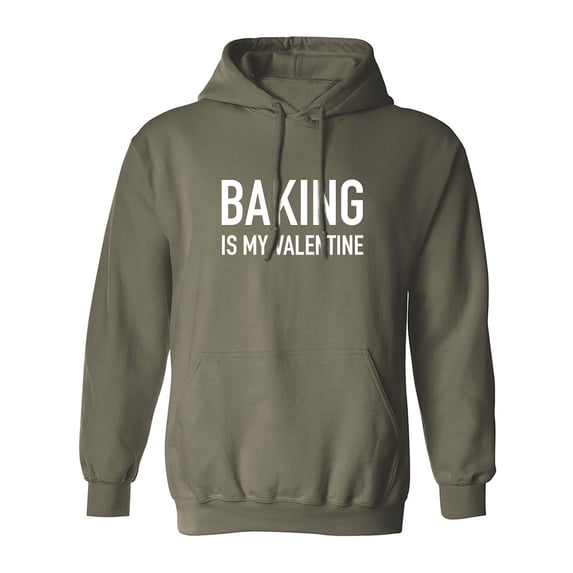 Baking Is My Valentine Adult Hooded Sweatshirt