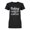 thumbnail image 1 of Baking It's Chemistry Shaped T-Shirt Women -Image by Shutterstock, Female x-Large, 1 of 2