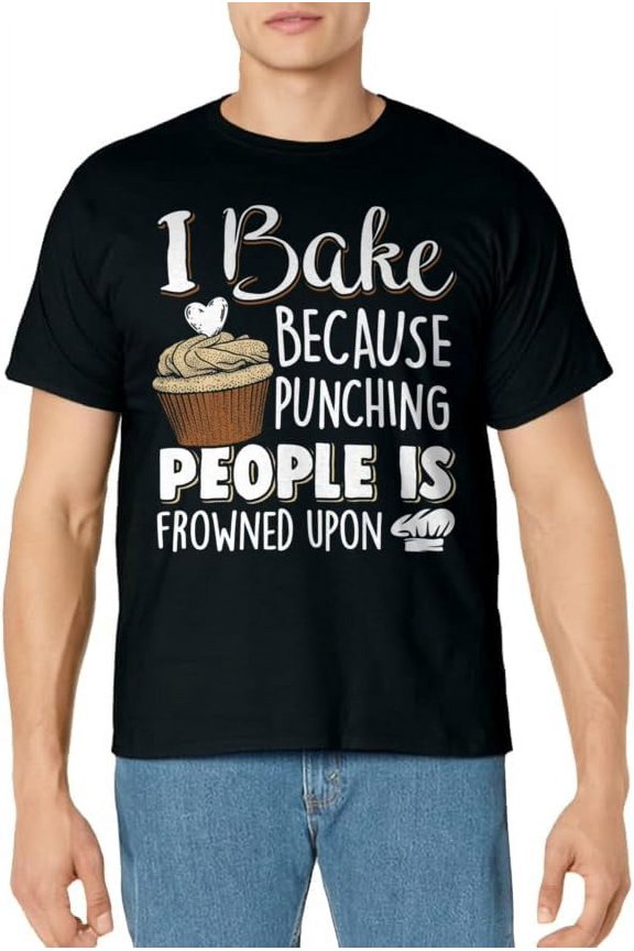 Baking Lover Punching People - Baker & Cupcake T-Shirt