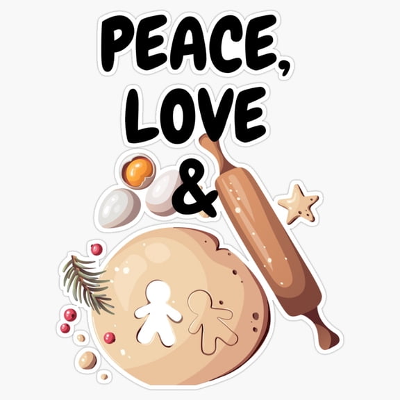 Baking Lovers Dessert Pastry Recipe Slogan Vinyl Sticker