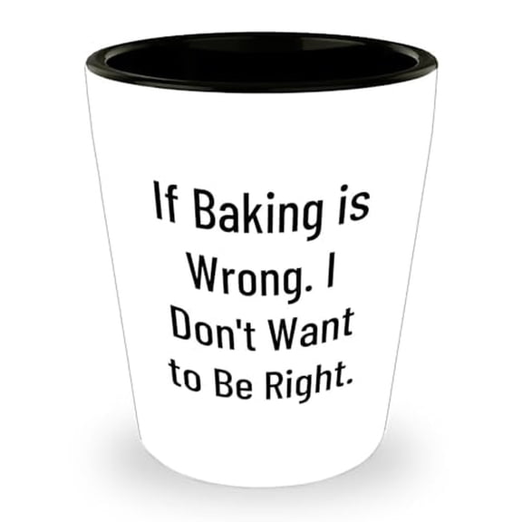 Baking Lovers Shot Glass | Funny Baking Gifts for Dad | Father's Day Unique Gifts