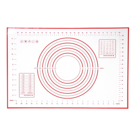 Baking Mat, Easy To  Rolling Pin Pad, For Home Restaurant Kitchen Office Red