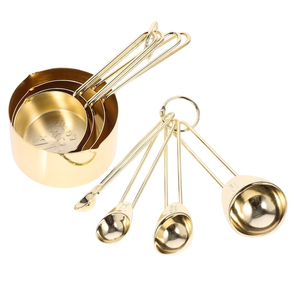 Baking Measuring Spoon Set Reusable Cups Spoons Scoop Teaspoons Household Measure and 430 Stainless Steel