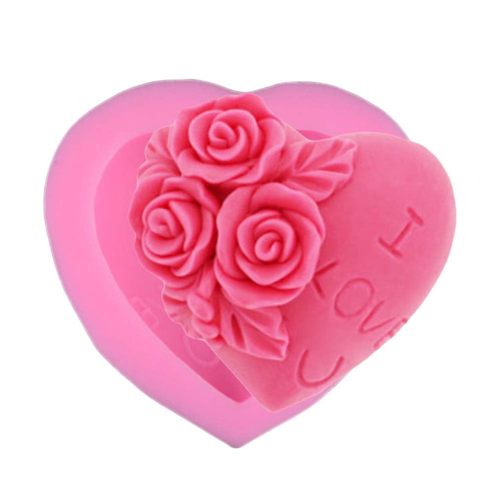 Baking Mold Chic Cake Silicone Molds Heart Shape Chocolate Decorating ...