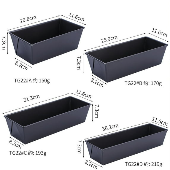 Baking Mold Home Rectangular Toast Mould Non-stick Cake Bread Loaf Pan Tray