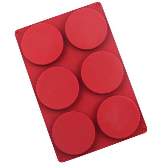 Baking Must Have 6 Cavity Round Silicone Cake For Cake & Chocolate