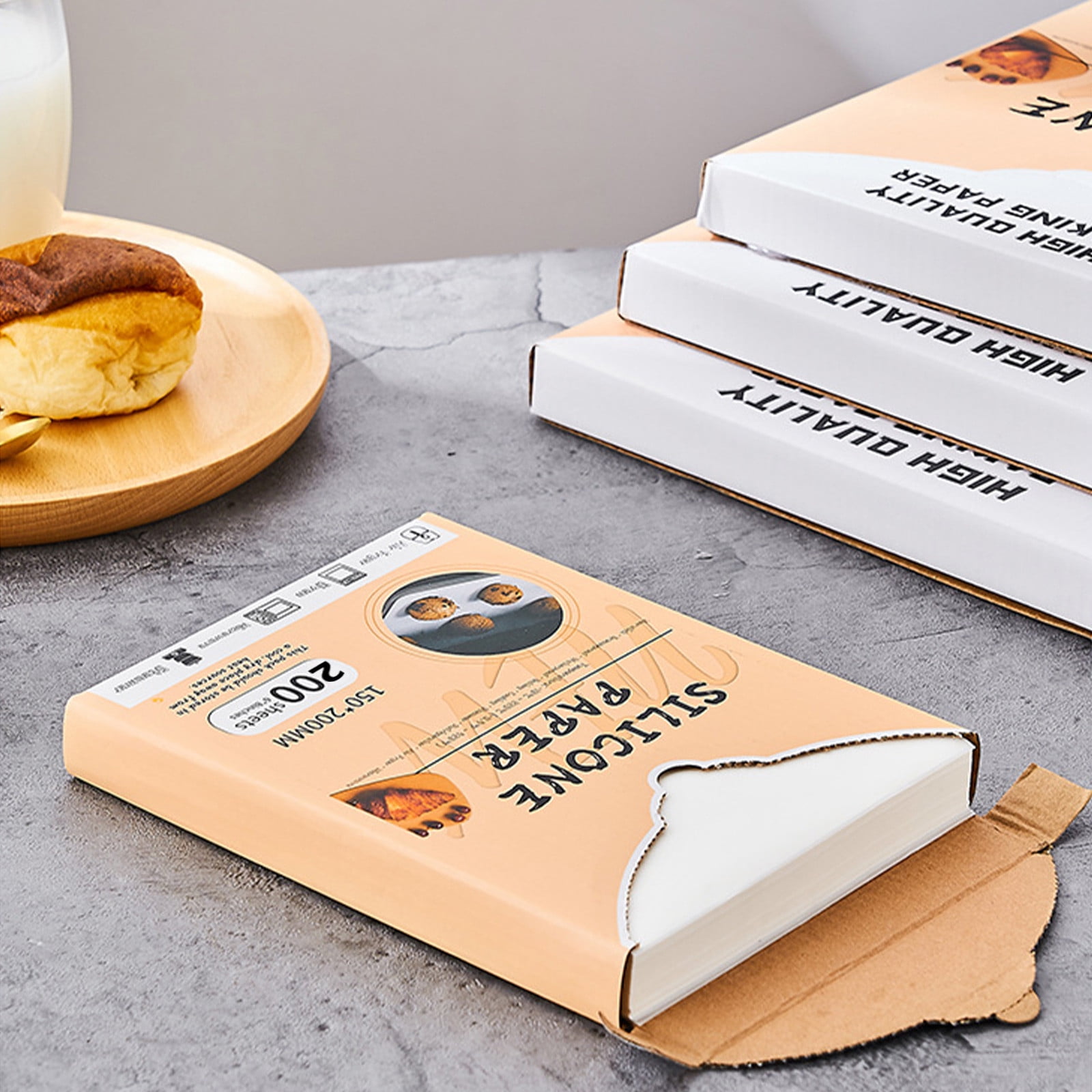 Baking Oil Paper for Home Use, 200 Pieces Oven Paper for Kitchen