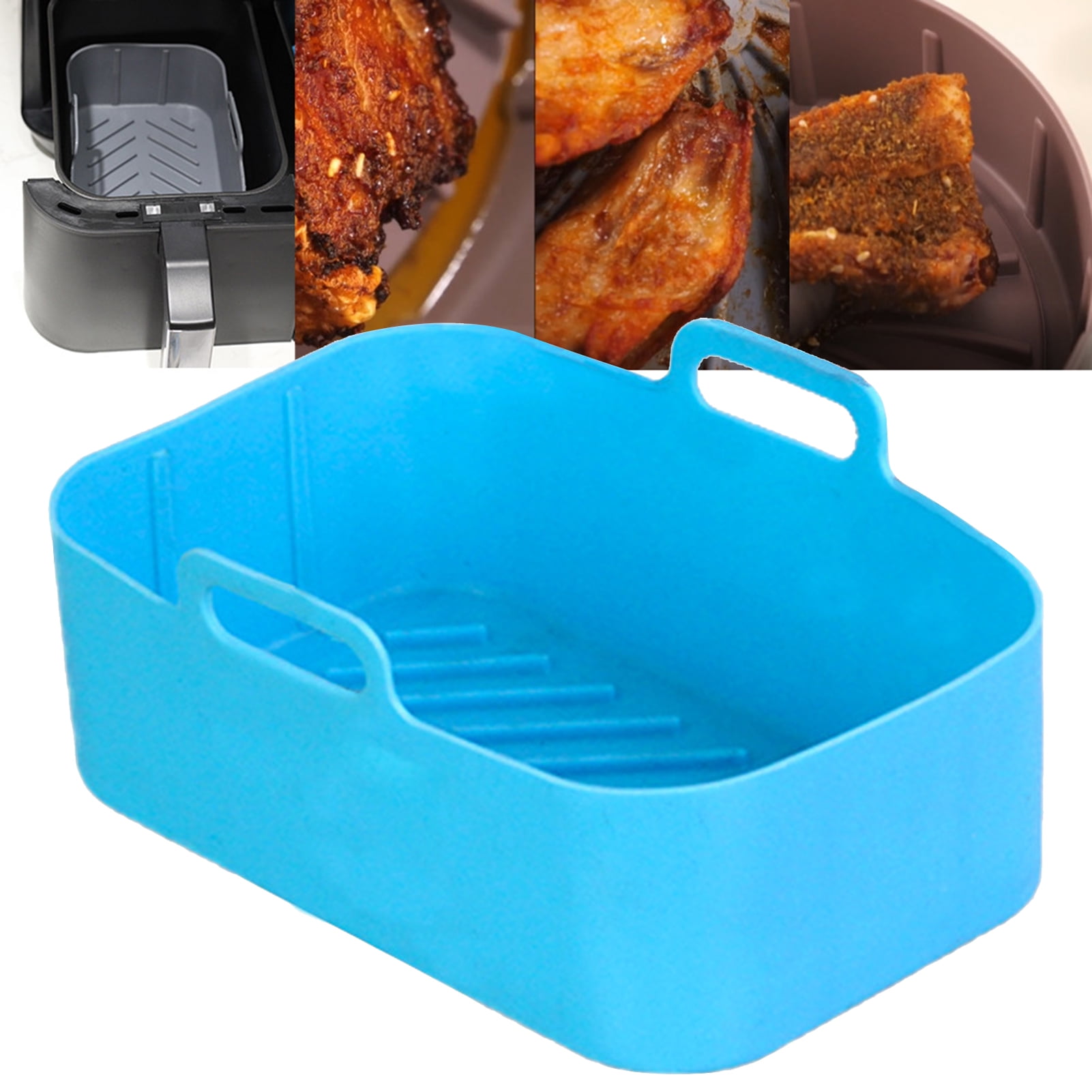 Baking Pan Large Capacity Microwaved BPA Free Longlasting Soft Fryer