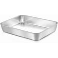 thumbnail image 1 of Baking Pan Set of 2, Cake Lasagna Brownies Casseroles Pan, Rectangle Stainless Steel Bakeware Set for Baking Roasting Toaster Oven, Dishwasher Safe, 1 of 6