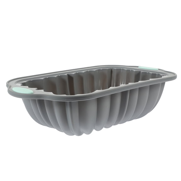 RENACLIPY Dark Grey Silicone Baking Mold, Nonstick Flexible Pan for Home Kitchen, Professional Baking, Easy Release & Cleanup