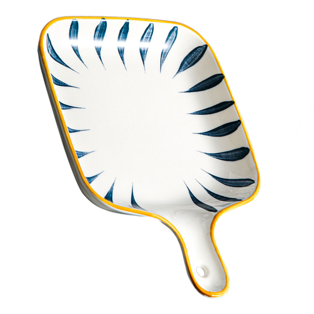 Baking Pans Microwavable Plates Ceramic Food Dish Baked Rice Tray Micro