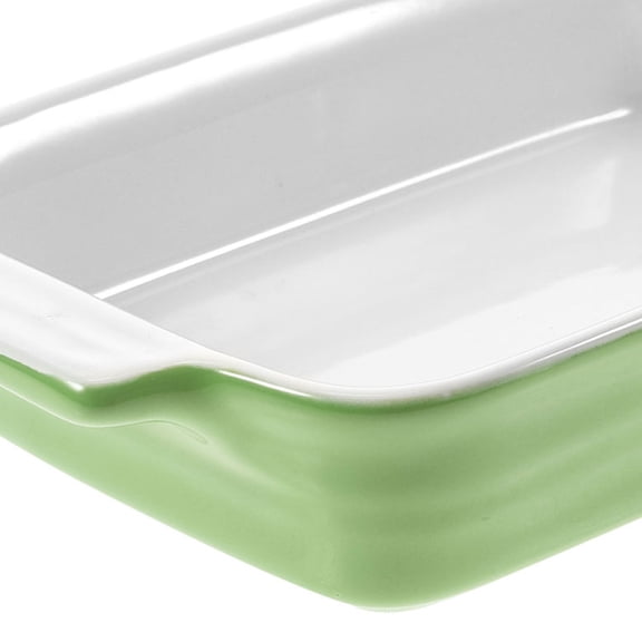 Ceramic Glass Baking Pans with Handles - Oven Bakeware Set for Easy Cooking and Baking