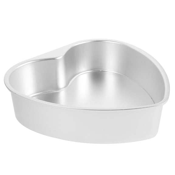 MEIBUTYUP Aluminum Heart Cake Mold Set with Nonstick Finish, Removable Bottom for Easy Release, Perfect for Baking and Crafts