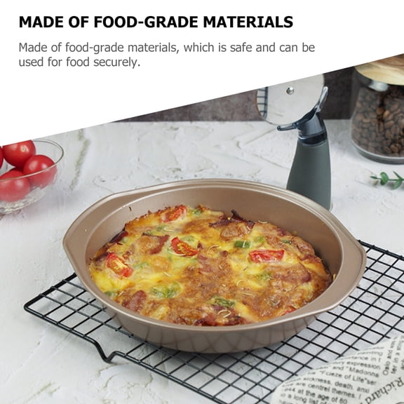 Multifunctional High-Carbon Steel Baking Pans and Pie for Oven Use Metal Bakeware