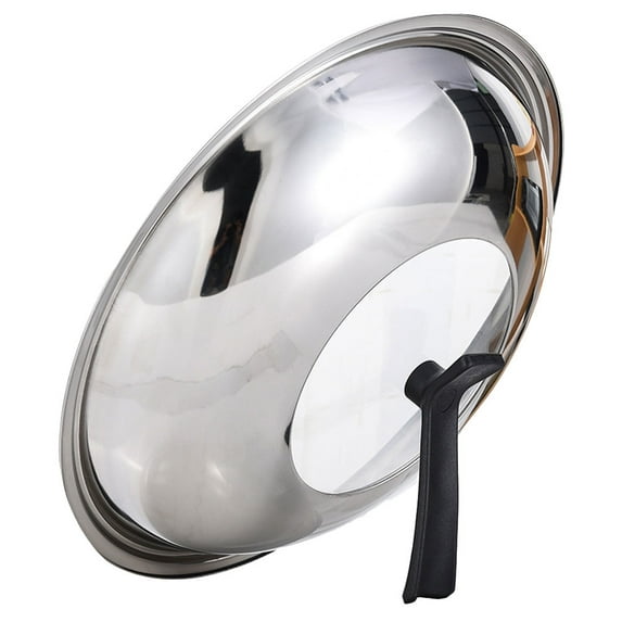 Stainless Steel Visible Pot Lid, Universal Dome Pan Cover for Wok, Saucepan, Pasta Cooker, Standing Pot Lid for Home Kitchen