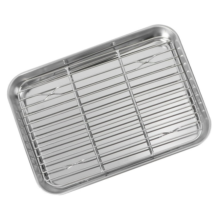 Baking Pans Roasting Stainless Steel Grill Grate Restaurant Bakeware Tray Walmart
