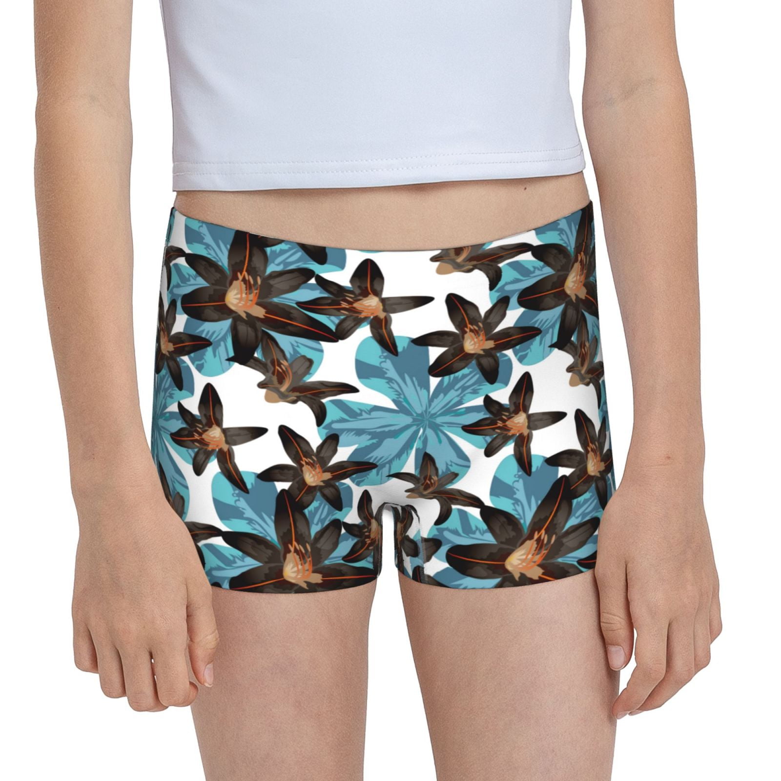 Easygdp Lilies Flowers Girls Hipster Cotton Underwear Little Girls