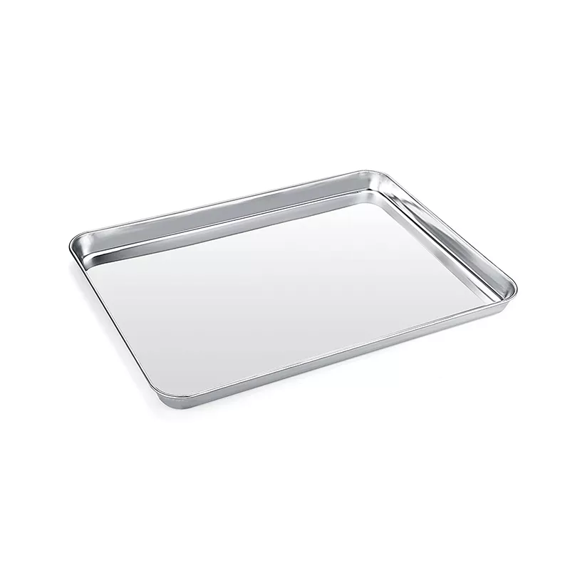 Baking Pans Stainless Steel Sheet Cake Pan for Oven，Rectangle Bakeware Set for Cake Lasagna