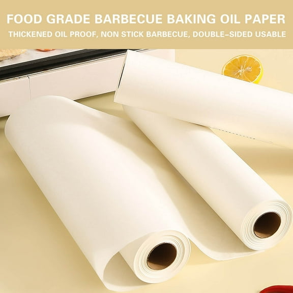 Baking Parchment Paper Sheets | 100 Pack Non-Stick Oil Absorbing Liners for Cake, Bread, Meat, High-Temperature Cooking | Greaseproof, Water Resistant, Easy Release, Grill & Air Fryer Accessories