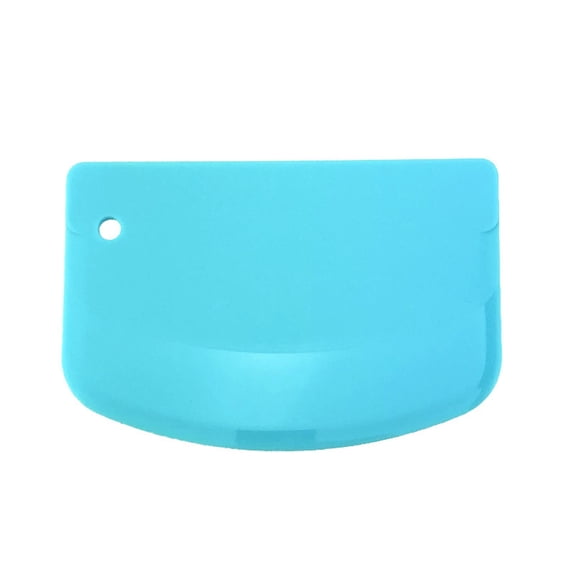 Baking Plastic Scraper, Hard Scraper Dough Scraper Plastic Cutter Dough Cutter Bread Cutter Bread Making Tools Bread/Pastry/Cake/Pizza Cutter for Baking, 4Pack, Multicolor(Blue,5.3x3.6")