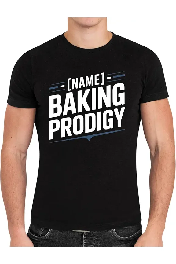 Baking Prodigy Activity Squad Fun Hobby Holiday Cooking Black Unisex T-Shirt up to size 5XL