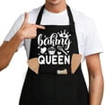 thumbnail image 1 of Baking Queen,Funny Chef Apron,Funny Apron cooking for Women with 2 Tool Pockets,Adjustable Straps,Waterproof and OilProof,Cooking Baking Apron,Kitchen Gift for Women,Bake Lover Gift, 1 of 4