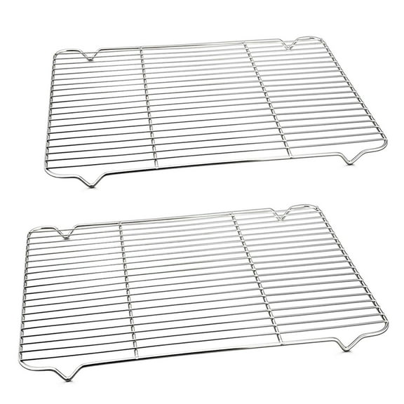 Baking Rack Cooking Rack 16.6''x11.6 Stainless Steel Wire Drying Roasting Rack Fits Half Sheet Cookie Pans Commercial Quality Oven & Dishwasher（2PCS）