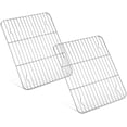 thumbnail image 1 of Baking Rack Cooking Rack Set of 2-9.8''x7.5'', Stainless Steel Wire Cooling Drying Roasting Rack, Fits Half Sheet Cookie Pans, Commercial Quality, Oven & Dishwasher Safe, 1 of 7