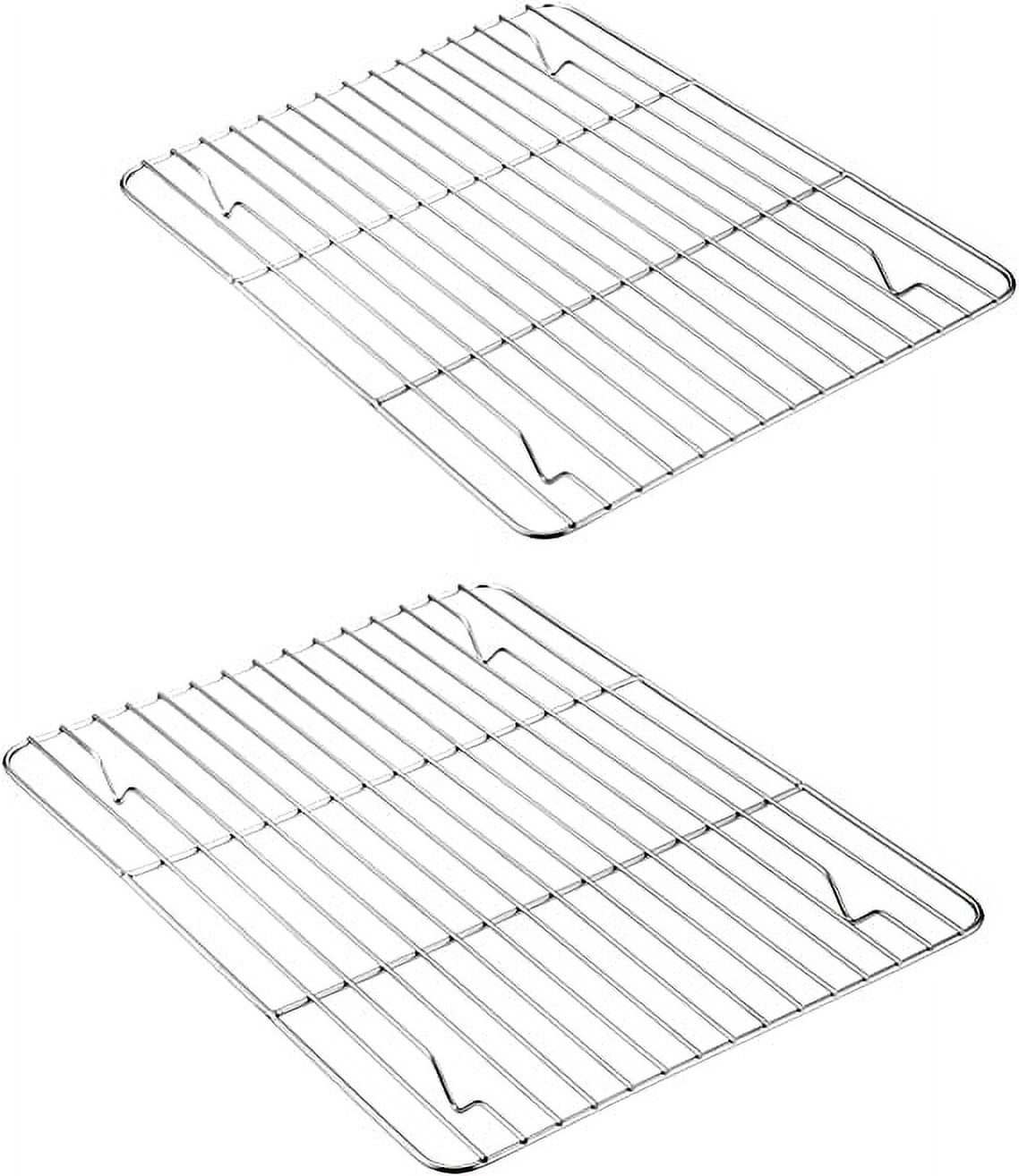 Set of 2 Stainless Steel Cooling Racks for Baking and Roasting