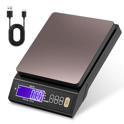 Baking Scale 0.1 Gram Accuracy Digital Scale for Kitchen, Candle, Soap and Sourdough Bread Making, with Percentage Weighing Function, Weigh in Grams, Pounds and Ounces (10 lb)$$