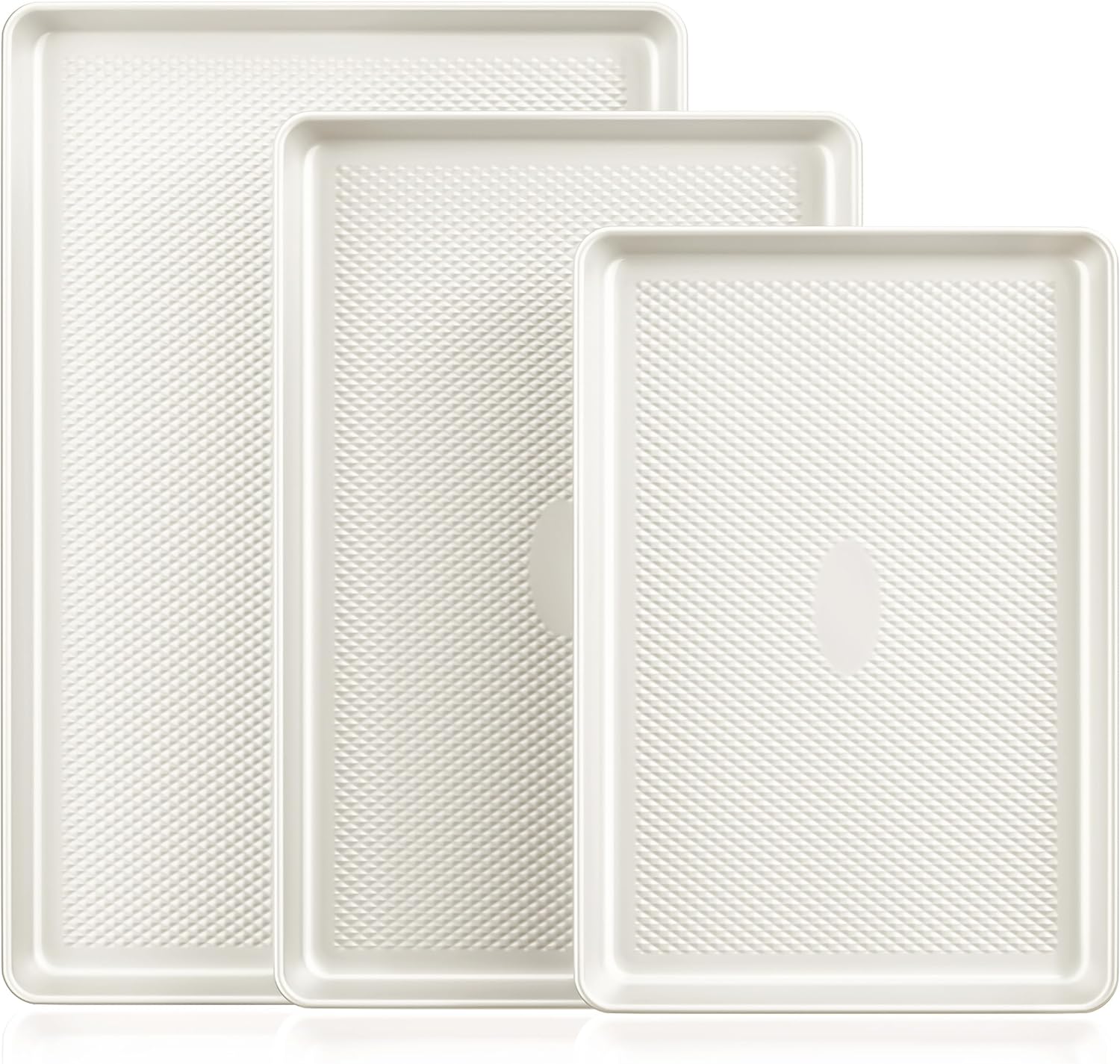 Baking Sheet Pan Set, Cookie Sheets for Oven, Nonstick Half/Quarter