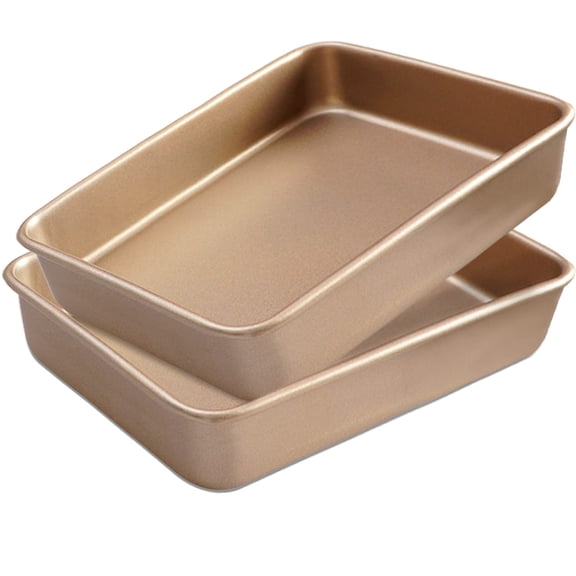 Baking Sheet Pans 2 Pack 12.7 x 10.6 x 2.4 Inches Bakeware for Cookies Brownies Cakes Breads
