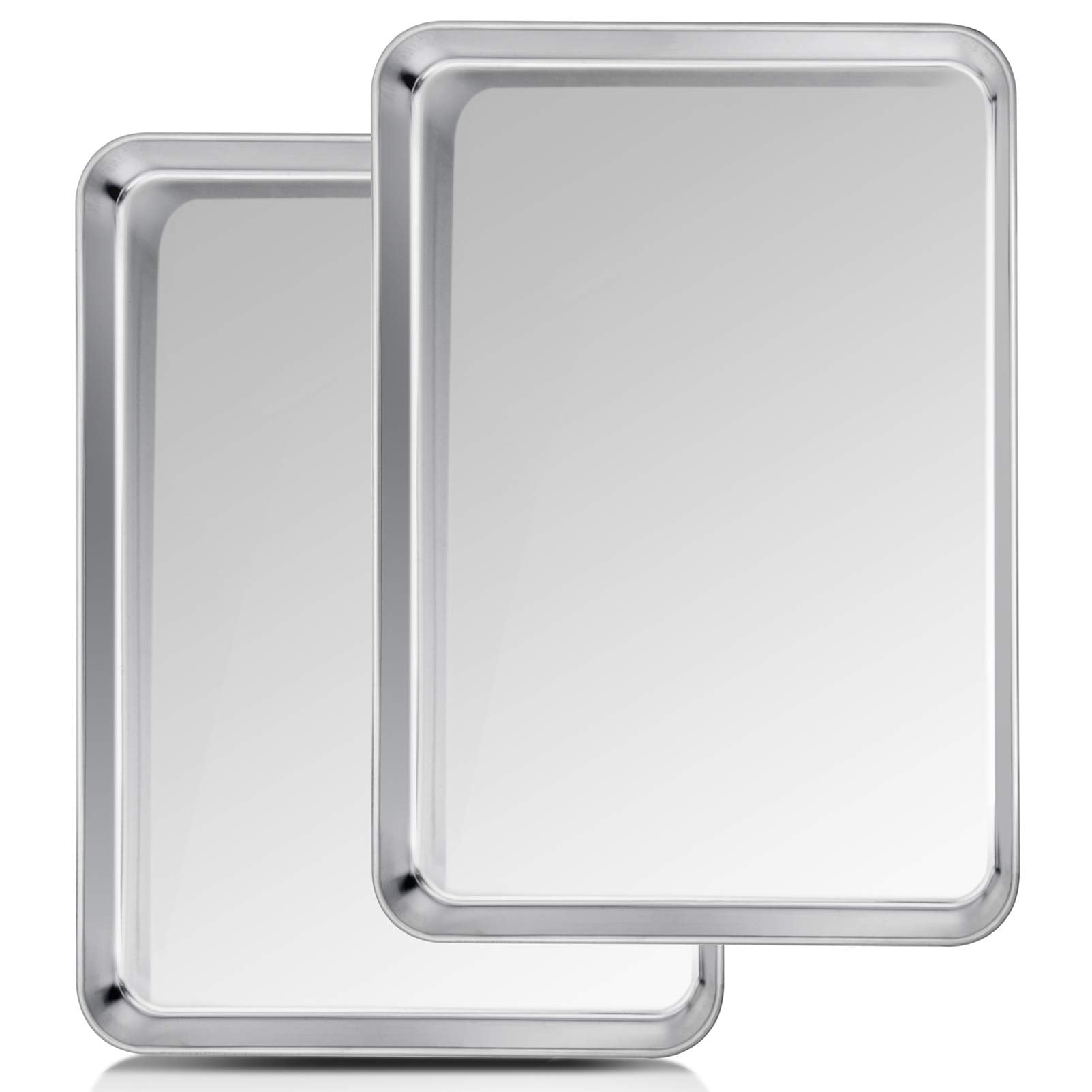 Baking Sheet Set Half Pans Stainless Steel 20x14x1.5in 2-Piece