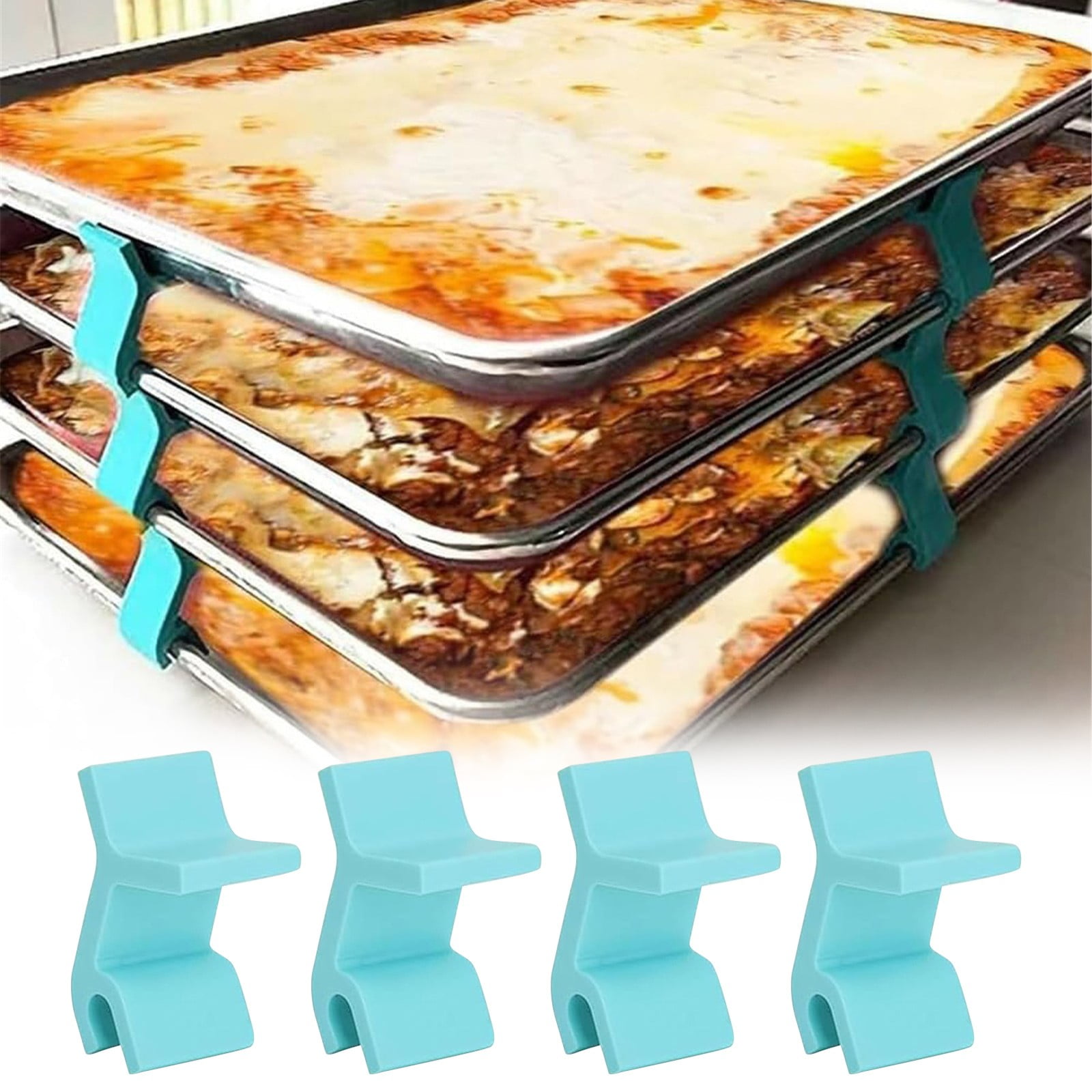 Baking Sheet Stacking Clips And Heat Cookie Sheet Stacker Saving Cookie