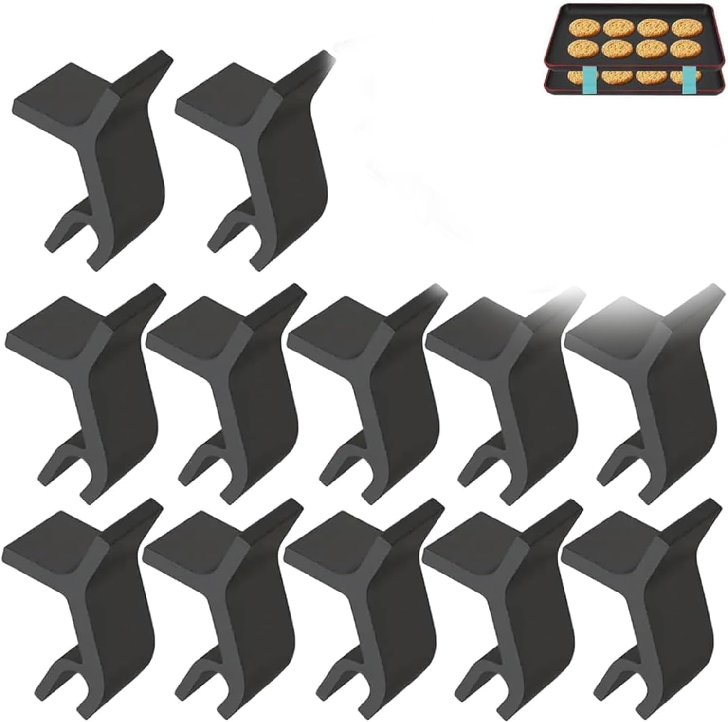 Baking Sheet Stacking Clips, Stacking Cookie Tray Clips,SpaceSaving