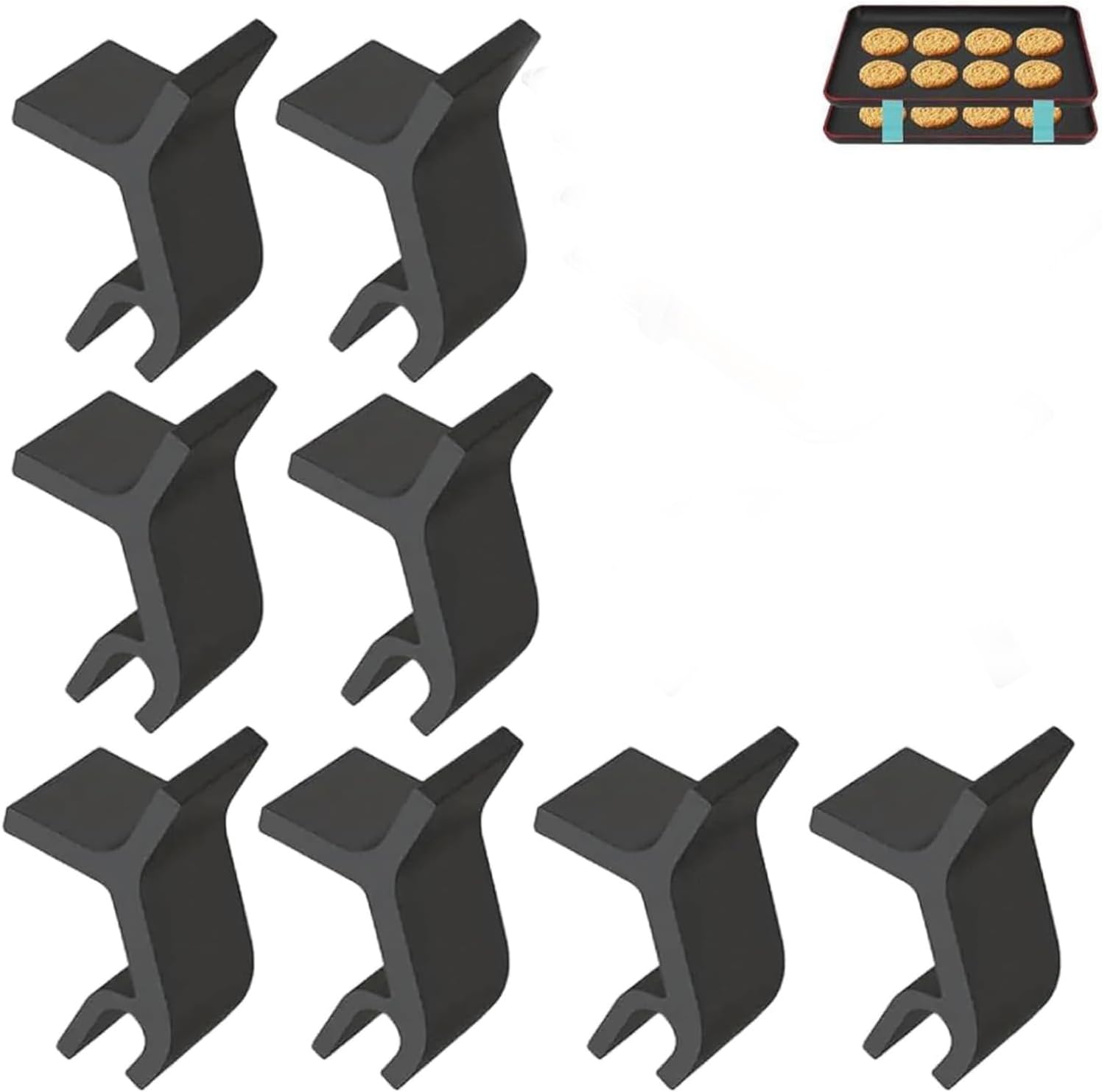 Baking Sheet Stacking Clips, Stacking Cookie Tray Clips,SpaceSaving