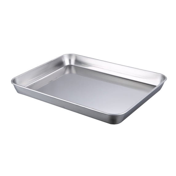 Baking Sheet, Stainless Steel Baking Pans Tray Toaster Oven Tray Pan Cookie Pan, Non Toxic & Healthy, Superior Mirror Finish & Rust Free, Easy Clean 10.2*5.9inch