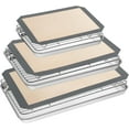 thumbnail image 1 of Baking Sheet Tray Cooling Rack with Silicone Mat Set, Stainless Steel Cookie Pan For Oven, Set of 9 (3 Sheets + 3 Racks Mats), Warp Resistant & Heavy Duty & Easy Clean, Grey, 1 of 6