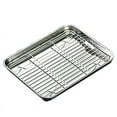 thumbnail image 1 of Baking Sheet Tray with Removable Rack Set Stainless Steel Cooling Pan for Oven, 1 of 11