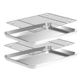 thumbnail image 1 of Baking Sheet with Wire Rack Set [2 Quarter Sheet Pans + 2 Wire Racks ], Stainless Steel Cookie Sheets for Baking with Baking Rack, Non Toxic & Heavy Duty & Easy Clean, Size 12 x 10 x 1 Inch, 1 of 5