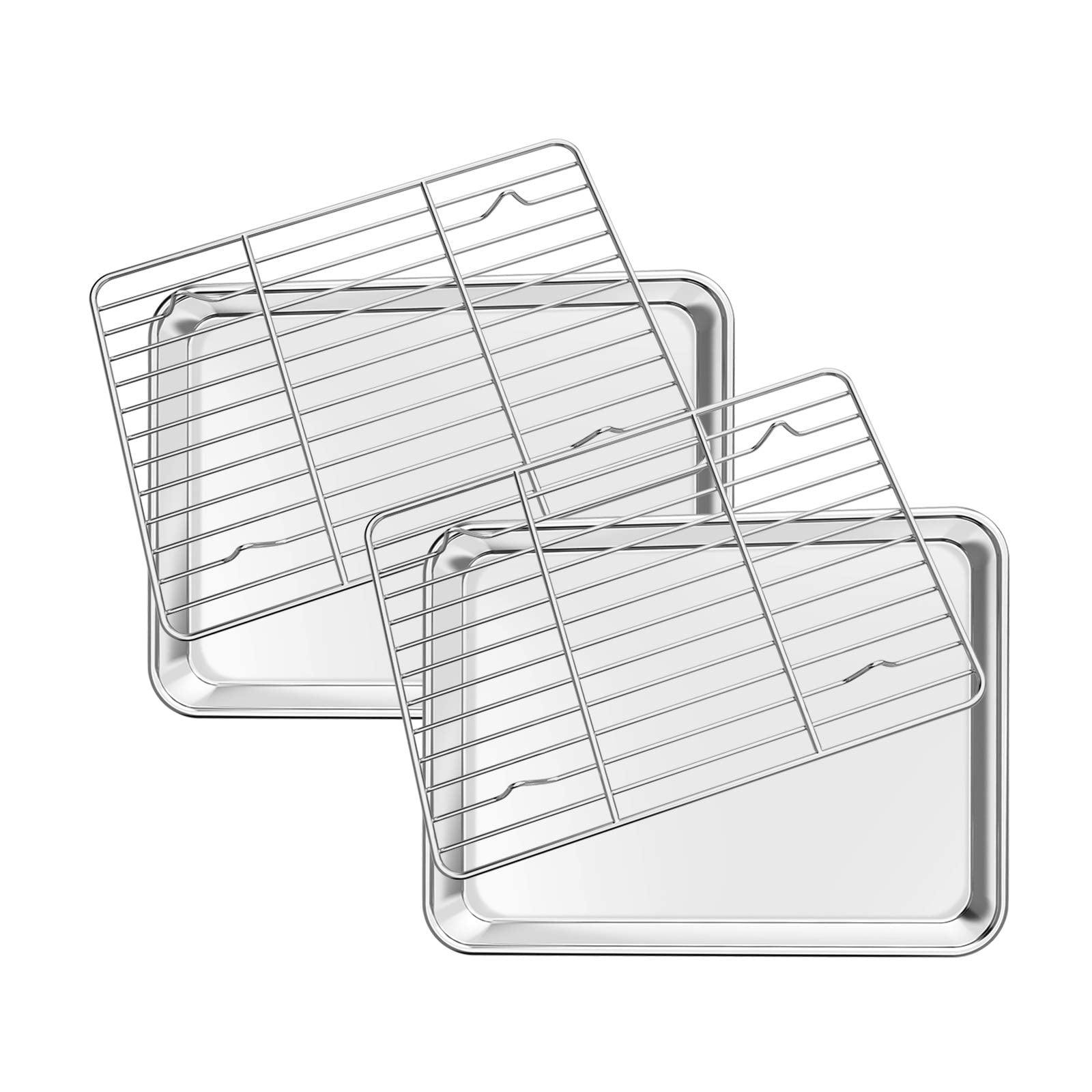 Baking Sheet with Rack Set [2 Sheets + 2 Racks] - Walmart.com
