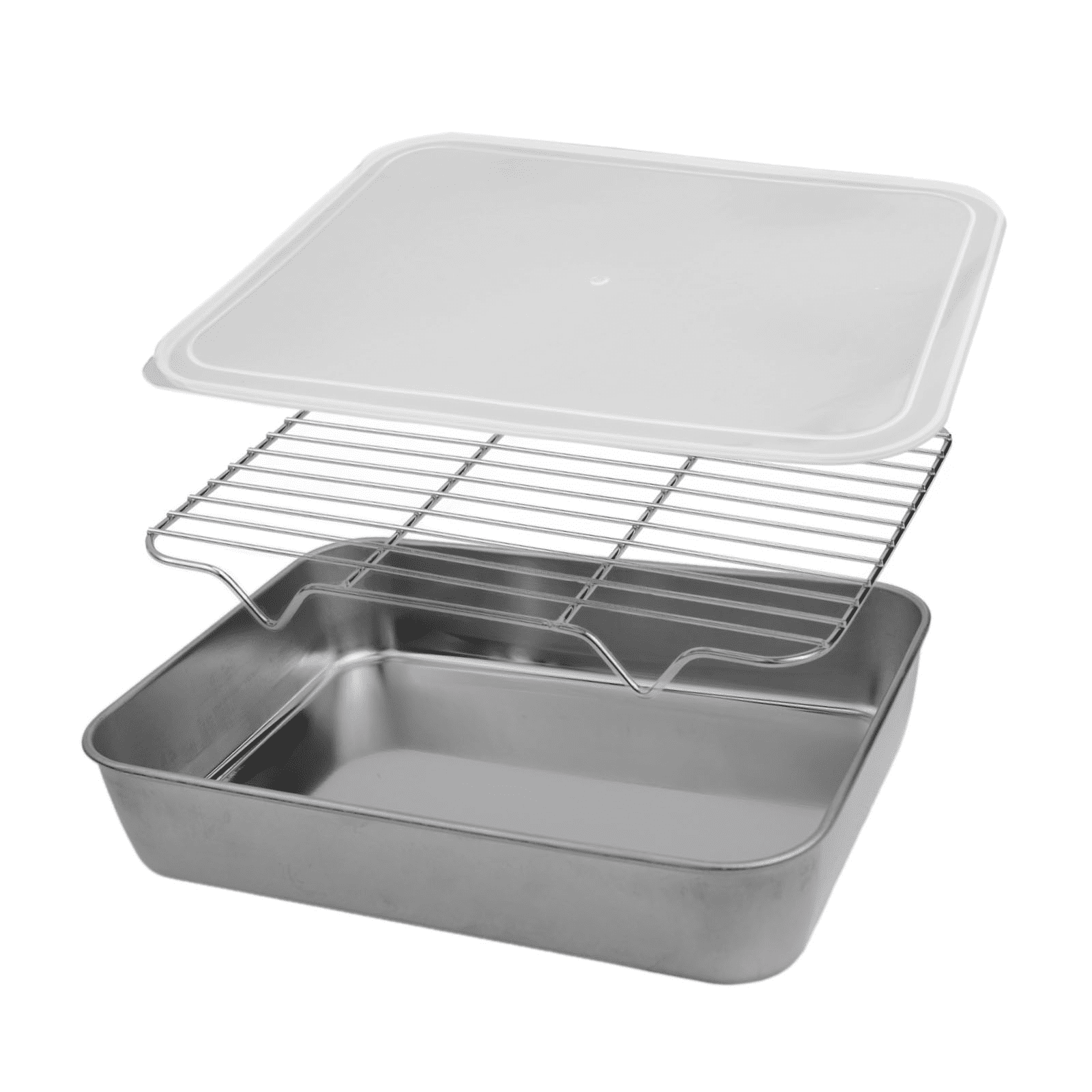 Ultra Cuisine Quarter Sheet Baking Pan & Cooling Rack Set - Aluminum & Stainless Steel, Oven Safe, 13.2x9.8 In - View #2