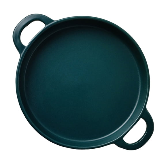 STRANDCHIC Ceramic Baking Dish Green High Temperature Resistant Practical for Home Cooking
