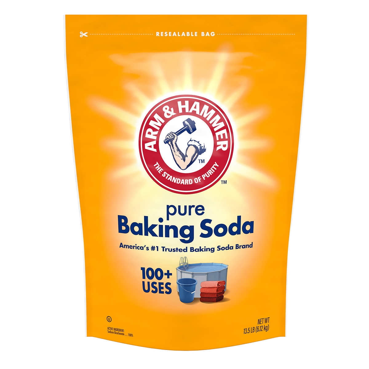 Baking Soda, 13-1/2 lb Bag, Original Scent