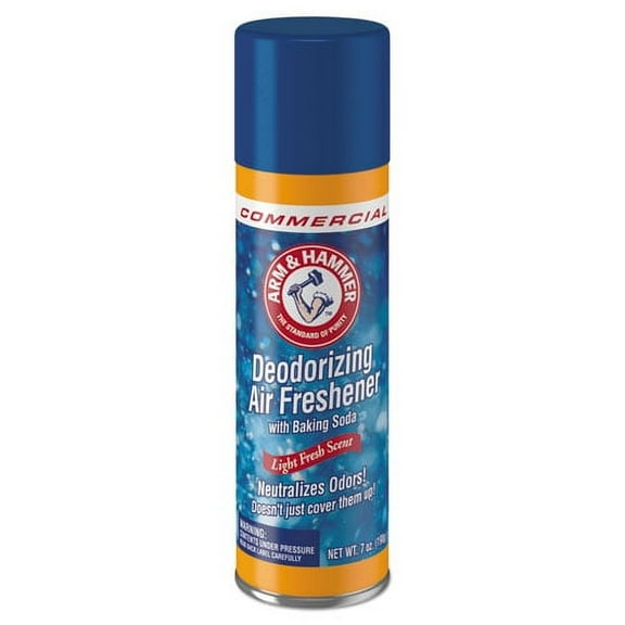 Baking Soda Air Freshener, Light Fresh Scent, 7 Oz Aerosol Spray | Bundle of 5
